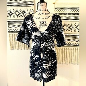 Old Navy Palm Print Swim Cover Up